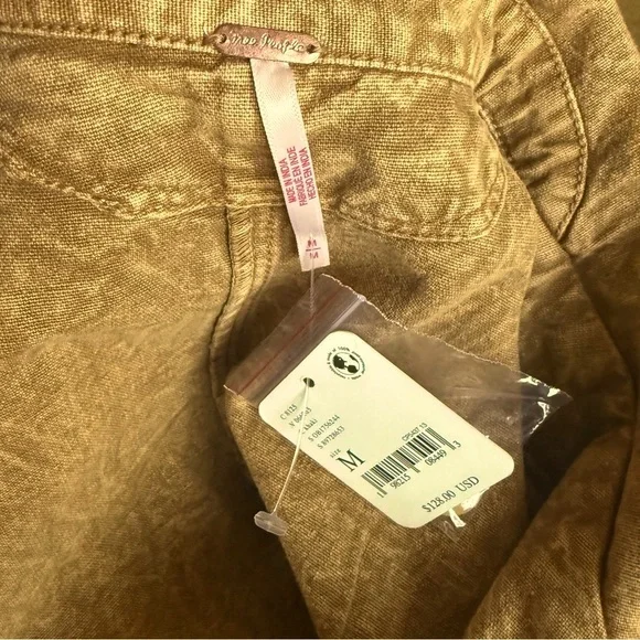 NWT Free People Rhodes Chino Romper Size Medium - Picture 12 of 14